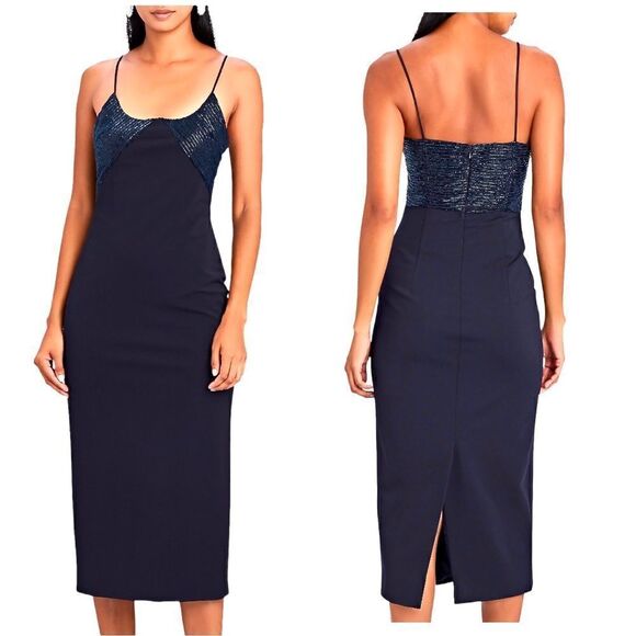 Cushnie Dresses & Skirts - Cushnie EMBELLISHED BEADED MIDI COCKTAIL PARTY DRESS BNWT
